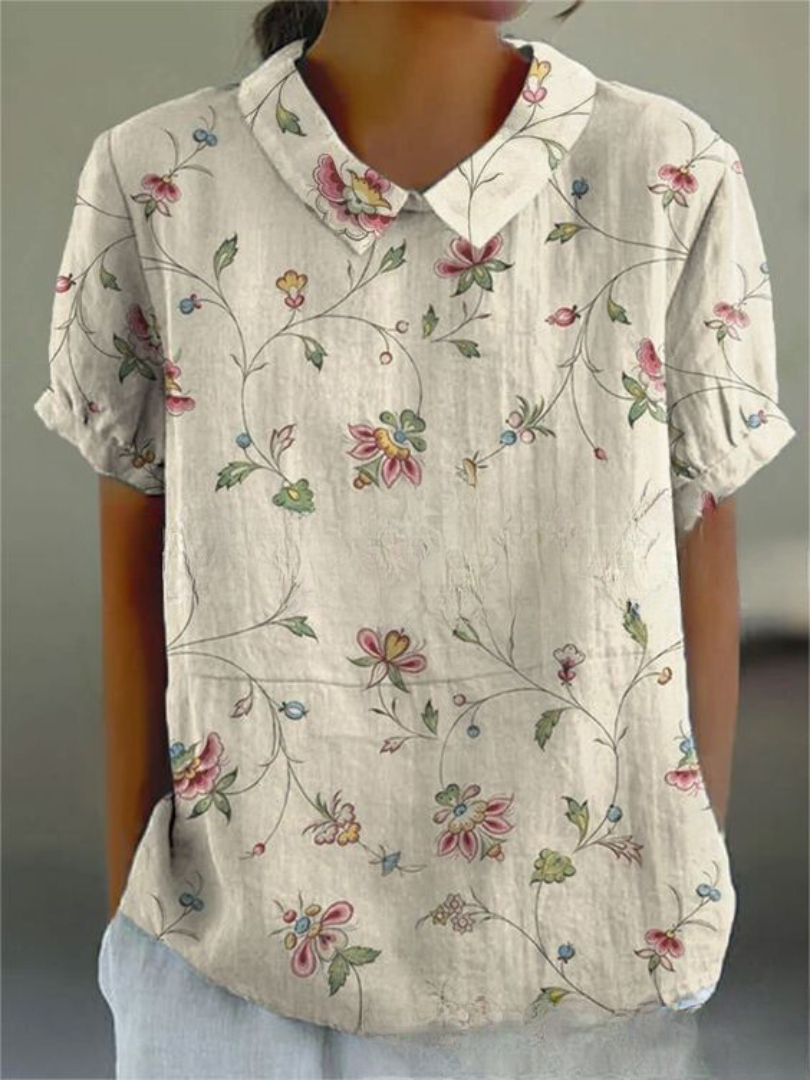 Bluse mit Blumenmuster für Damen | Lässig